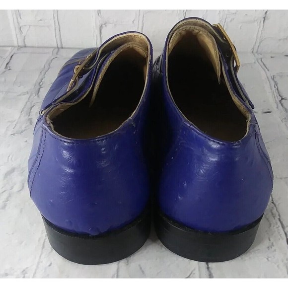 Kiran Dress Shoe Loafer Hand made Leather mens 9 Blue Vintage 70s 80s main image 7